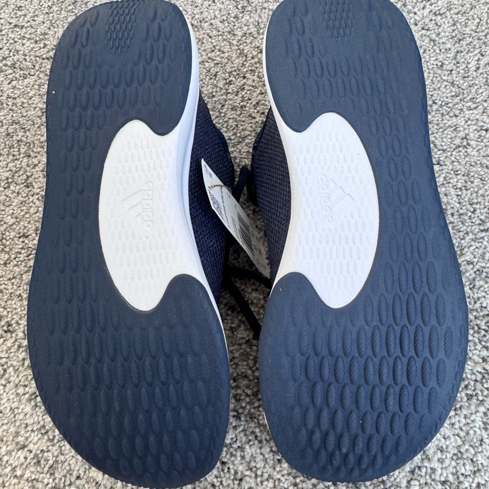 adidas Women's Navy and White Athletic Running Shoes - Picture 5 of 5